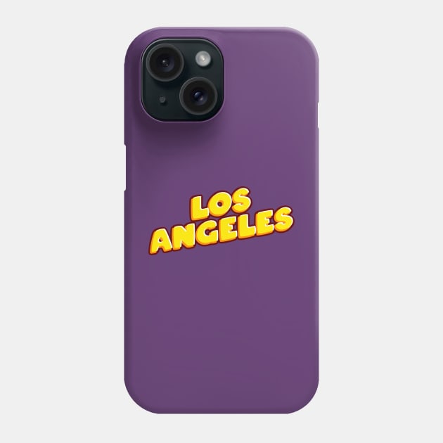 Los Angeles Inscription Text Phone Case by RubyCollection