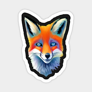 CUTE BLUE EYED FOX CUTE Magnet