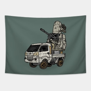 mini truck technical, air defense. Tapestry