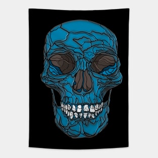 Blue skull #4 Tapestry