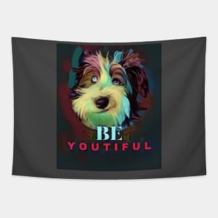 Be-YOUtiful (schnauzer) Tapestry