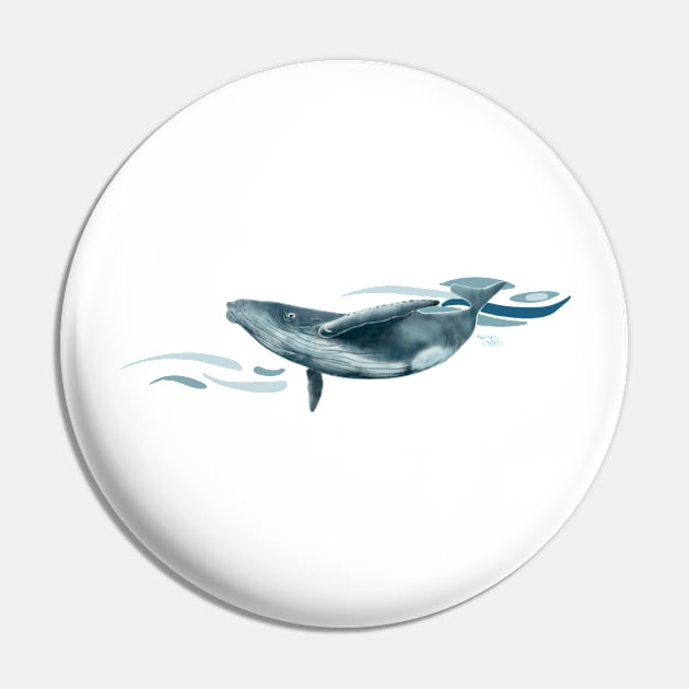 Baby humpback Pin by Aurealis