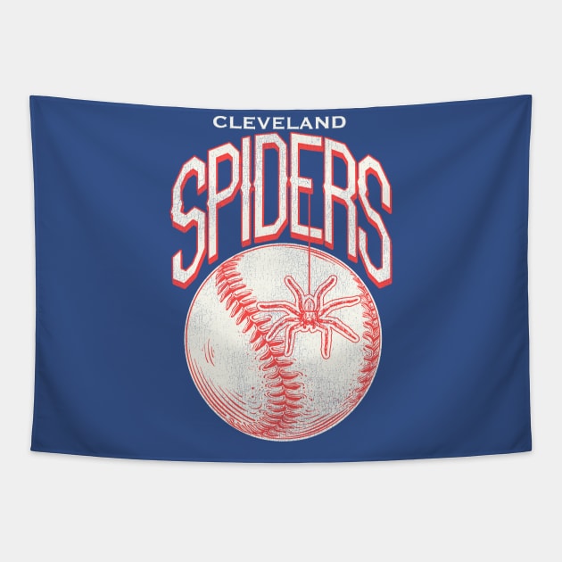 Retro Defunct Cleveland Spiders Baseball Tapestry by darklordpug