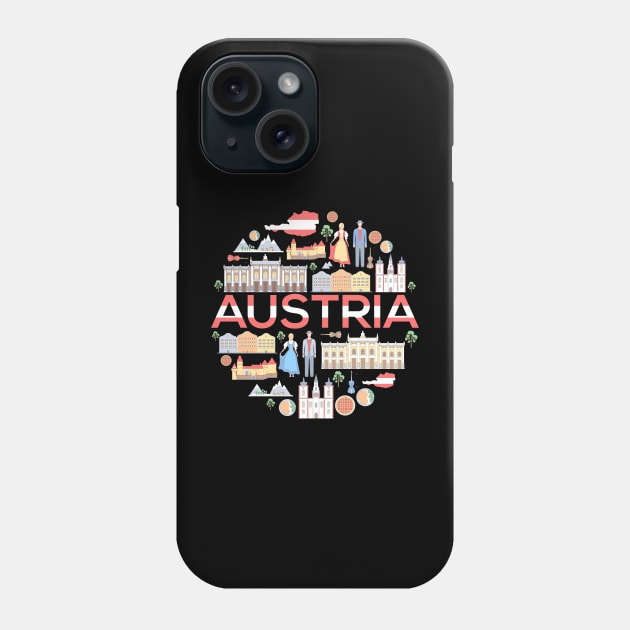 Austria concept Phone Case by Mako Design 