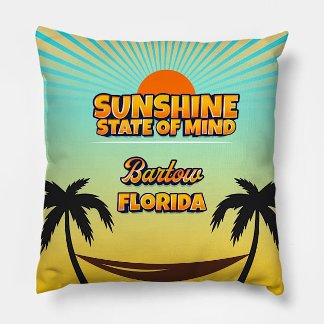 Bartow Florida - Sunshine State of Mind Pillow by Gestalt Imagery