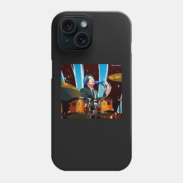 Drummer Jungkook Phone Case by Elsa-draws