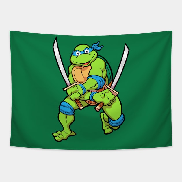 TMNT Leonardo Tapestry by tommartinart