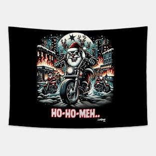 Rebel Santa Rider's Blazing Trail - A Xmas December Claus Tapestry