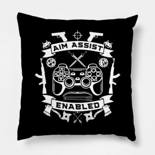 aim assist enabled - gamer Pillow