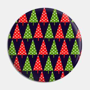 Christmas background. Christmas trees colorful Pin