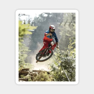 Downhill MTB racer Magnet