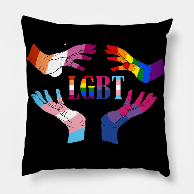 Lgbt pride Pillow by Dianeursusla Clothes