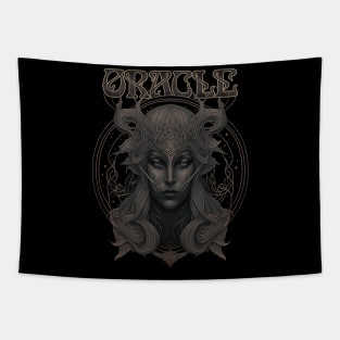 Oracle - Ancient Witch Priestess of Prophecy Art Nouveau Tapestry