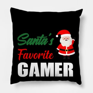 Santa's Favorite GAMER Family Christmas shirt Pillow