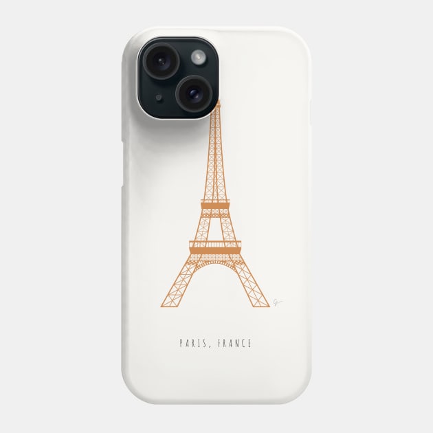 Paris Eiffel Tower Vintage Aesthetic Phone Case by lymancreativeco
