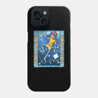 The Cute Girl Skeleton Artist Dreamer Phone Case