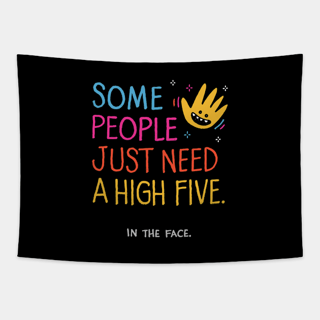 A high five Tapestry by Walmazan