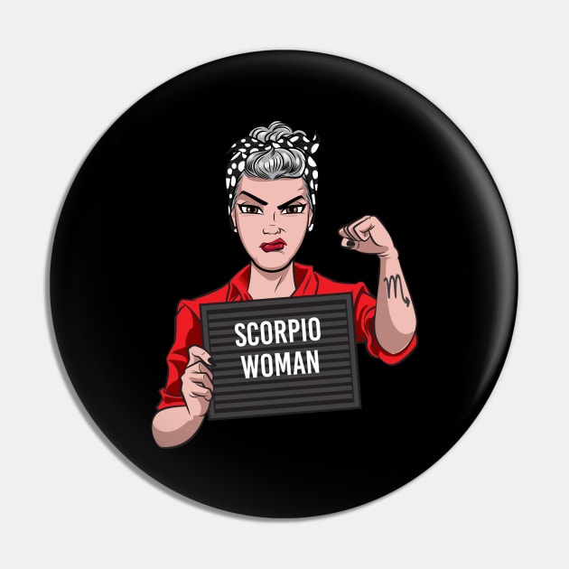 Scorpio Woman Pin by Surta Comigo