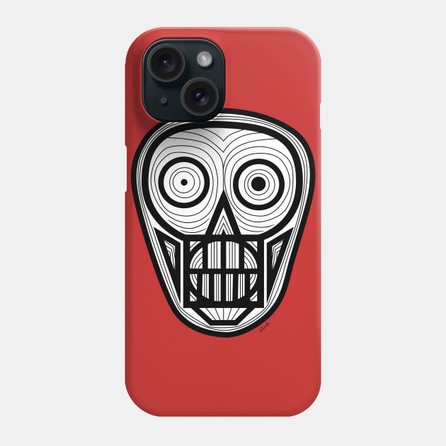 Psychedelic Skull Phone Case by PrettyGhoul