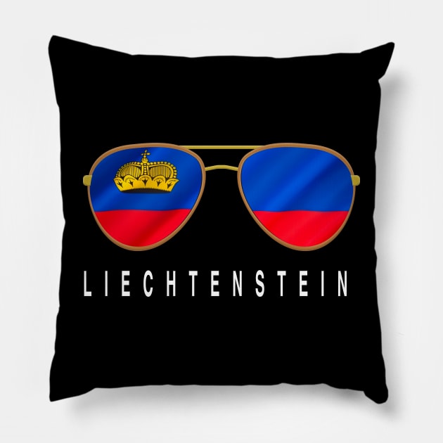 Liechtenstein Sunglasses, Liechtenstein Flag, Liechtenstein gift ,  Liechtensteiner , Pillow by JayD World