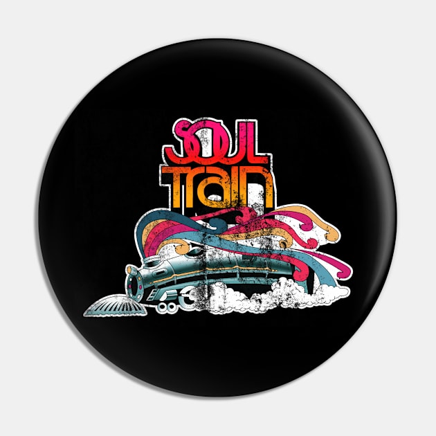 Soul Train, distressed Pin by MonkeyKing