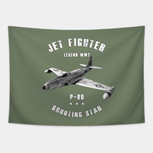 Lockheed P-80 Shooting Star Military Jet Fighter Plane WW2 Tapestry