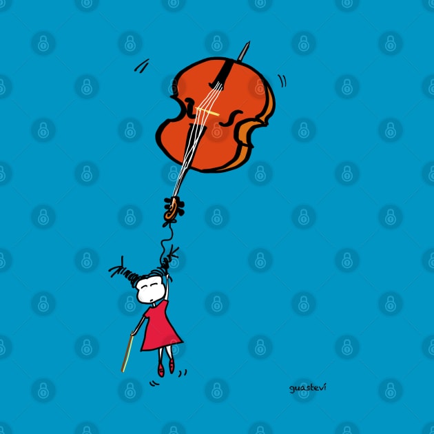 Cello flying by Guastevi