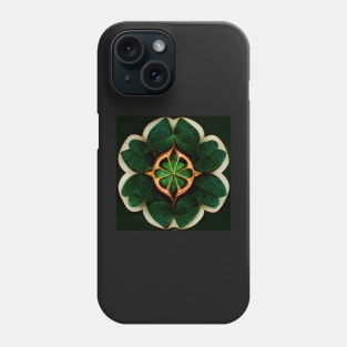 Jade flower mandala pattern Phone Case