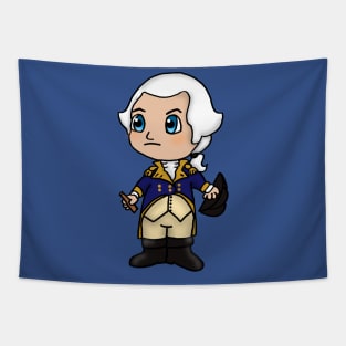 Chibi George Washington - Small Design Tapestry