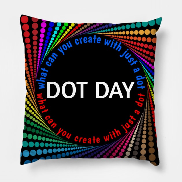 Dot Day 2020 Gift What Can You Create With Just A Dot Great International Dot Day Pillow by NAWRAS