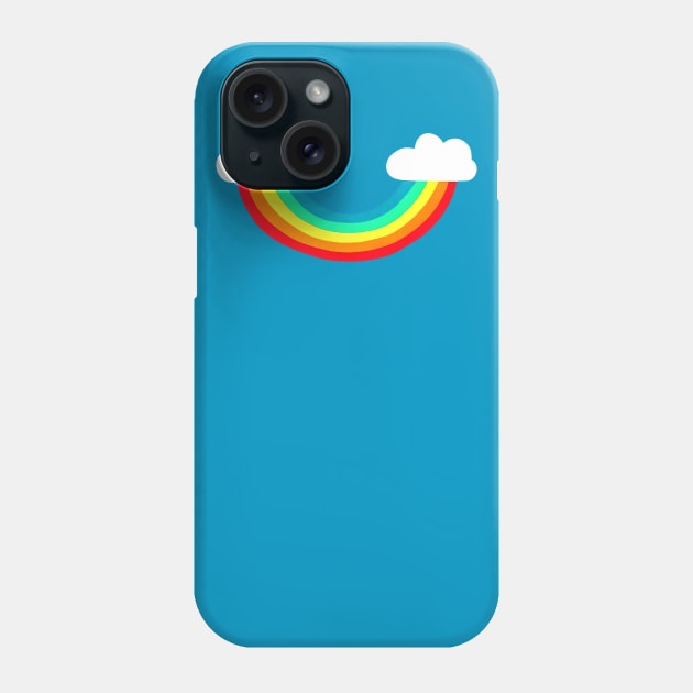 funny Rainbow cloud in the smile Phone Case by denissoe