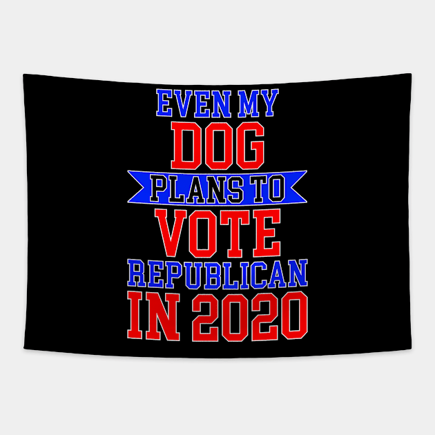 Election 2020 Funny Vote Red Republican Presidential Gift Tapestry by lateefo