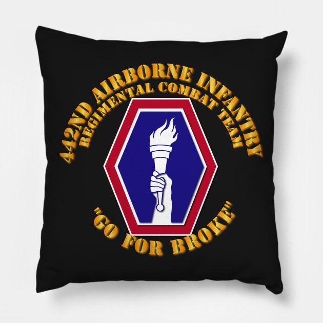 442nd Airborne Infantry Regimental Combat Team Pillow by twix123844