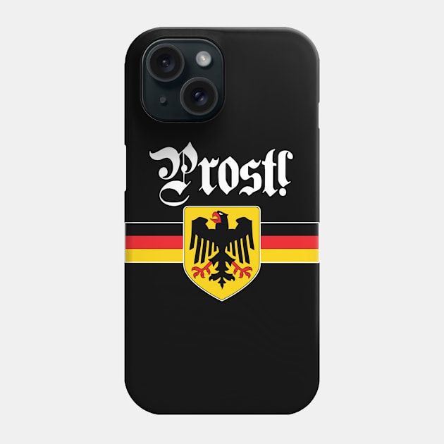 Prost! German Flag Coat of Arms Eagle Phone Case by andzoo