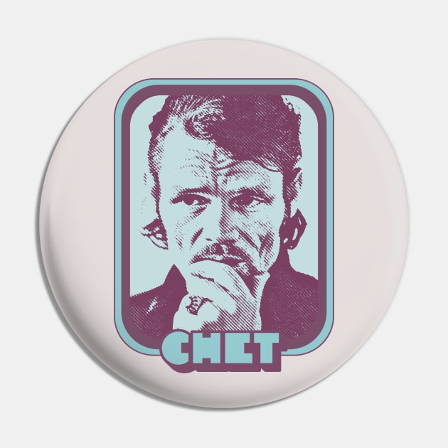 Chet Baker / Jazz Music Lover Fan Design Pin by DankFutura