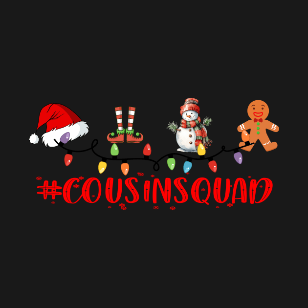 Cousin Squad Christmas Santa Group Mathcing by Spit in my face PODCAST