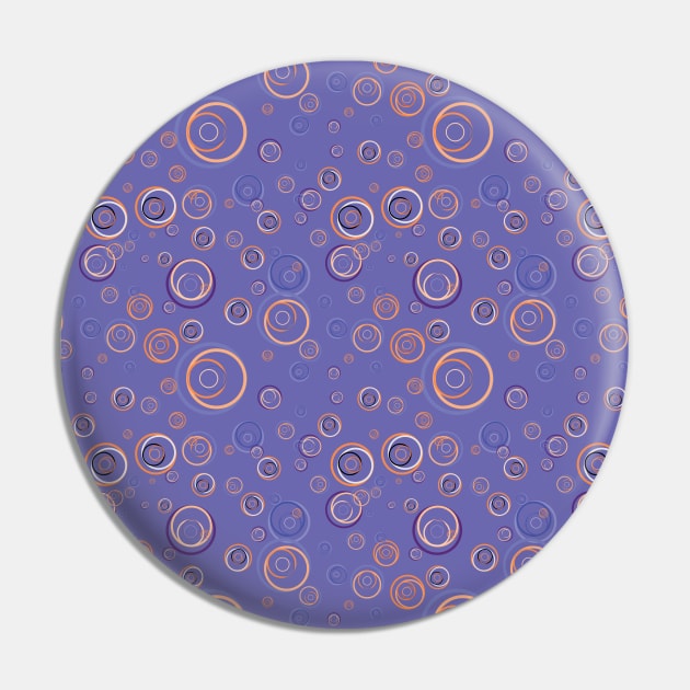 Purple Background with Circles Pattern Pin by ItsRTurn