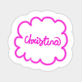 Christina. Female name. Magnet