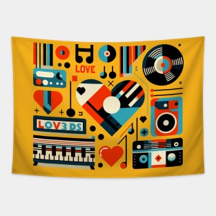 Love Music Decorative Tapestry