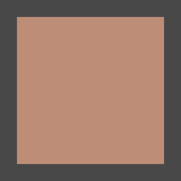 Minimalist dusty roasted terracotta earth color by Merch ArtsJet