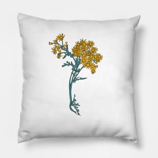 Minimalist daisies Pillow