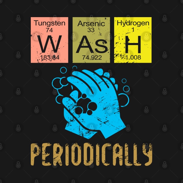 Wash Your Hands Periodically Funny Virus Flu Influenza by mohazain