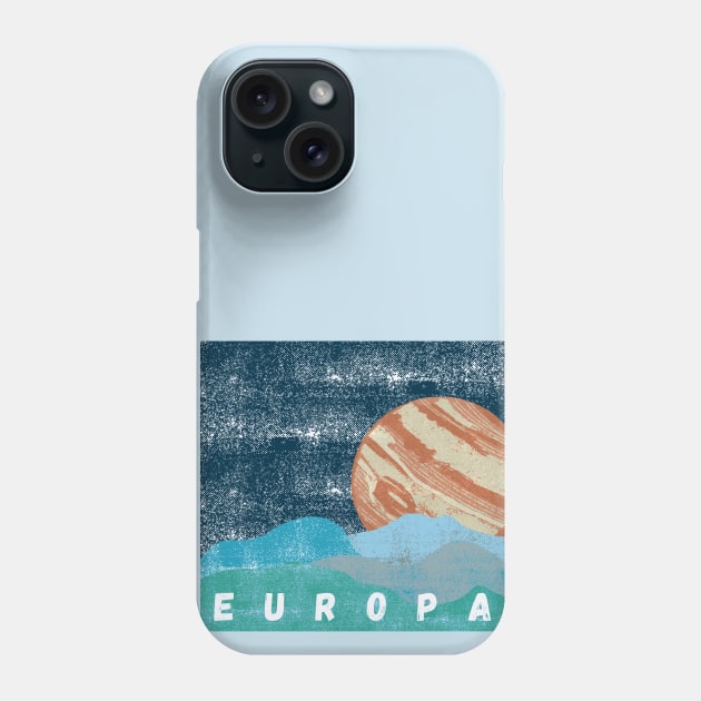 Europa Jupiter Moon Phone Case by High Altitude