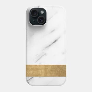 Arctic golden geometric marble Phone Case