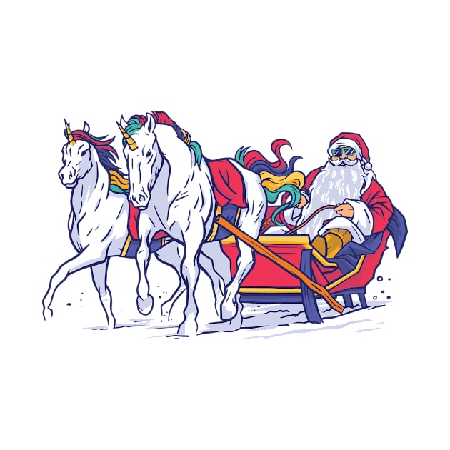 Santa Unicorns by Urban_Vintage