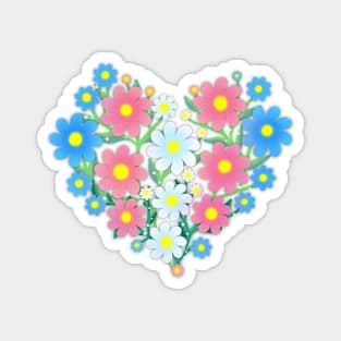 Trans Flowers Magnet