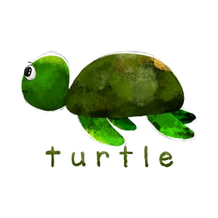 Cute turtle sea animal for kids Liam Fitzpatrick T-Shirt