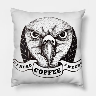 I need coffee Pillow