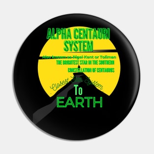 Alpha Centauri System Stargazing Pin