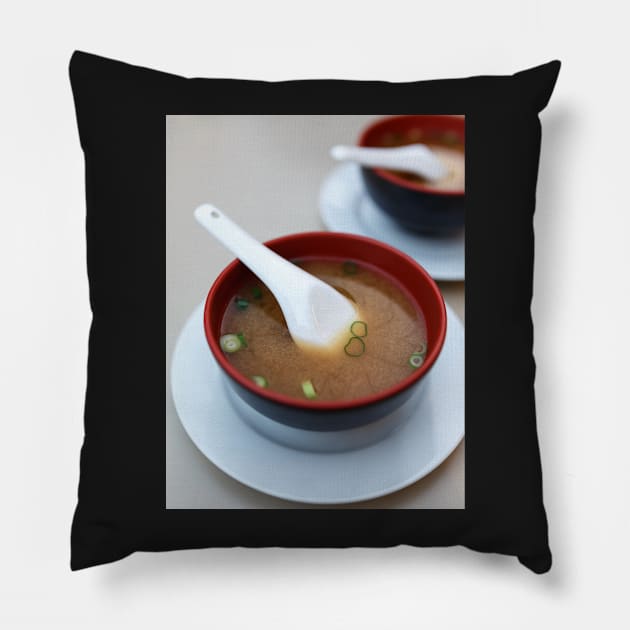 Miso soup bowls Pillow by naturalis